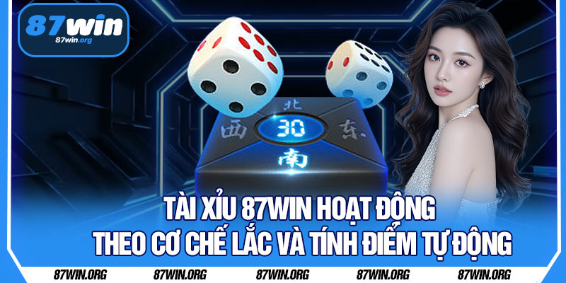 Tài Xỉu 87WIN Hoạt Động Theo Cơ Chế Lắc Và Tính Điểm Tự Động
